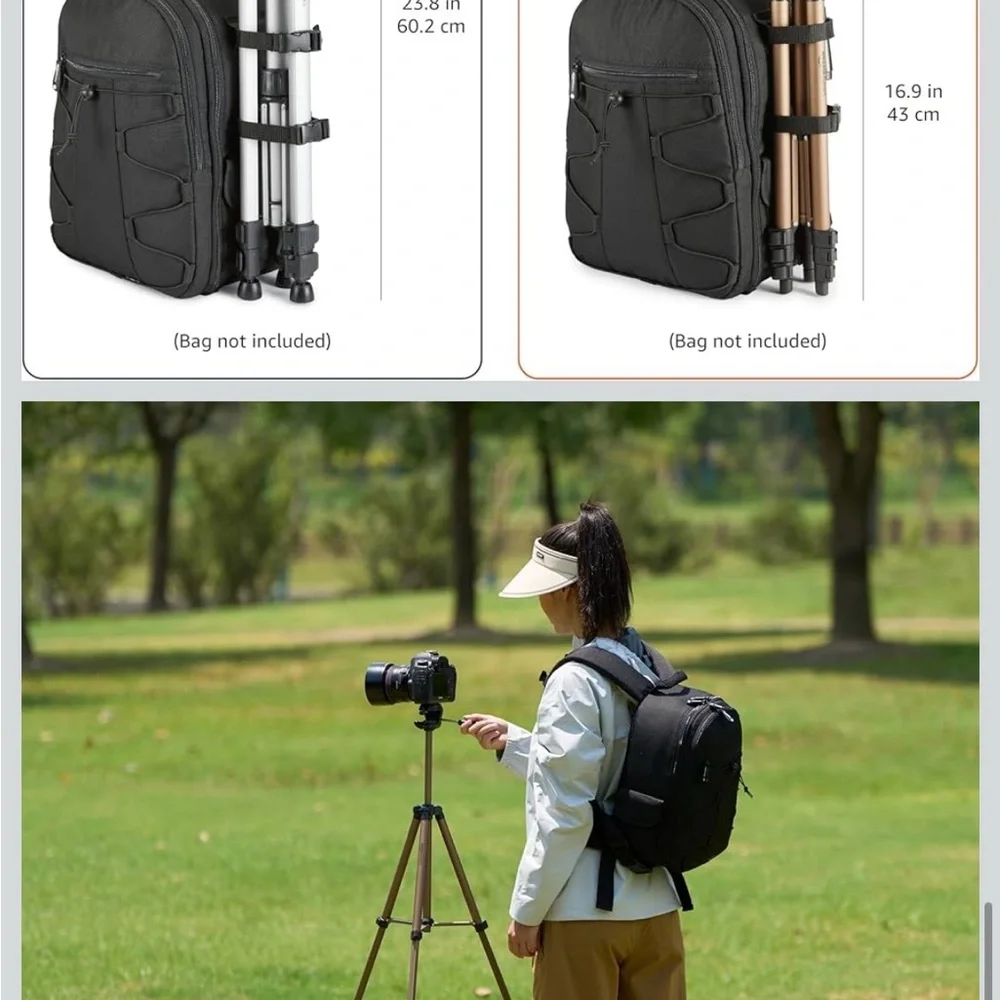 onn 67-inch Tripod with Smartphone Cradle for DSLR Cameras, Smartphones and GoPr